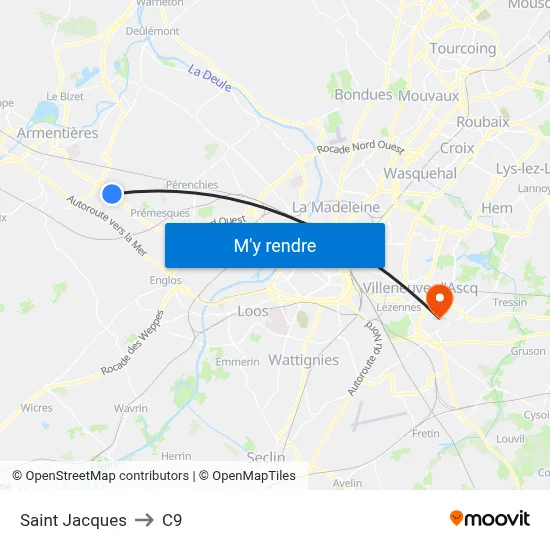Saint Jacques to C9 map