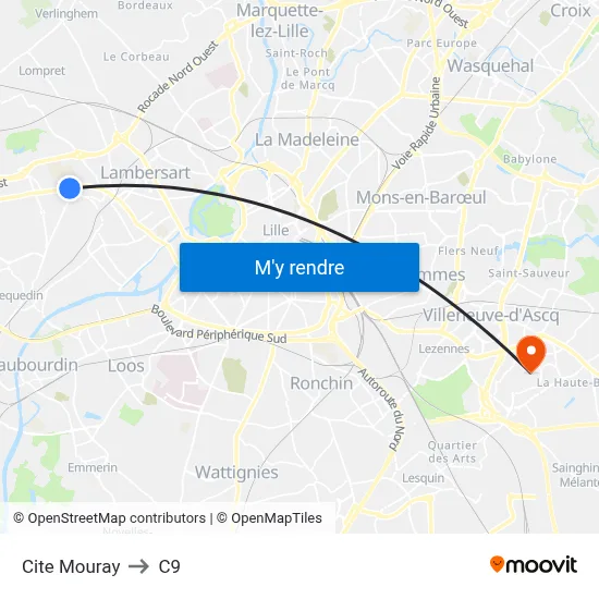 Cite Mouray to C9 map