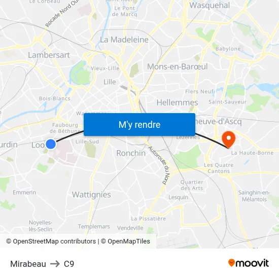 Mirabeau to C9 map