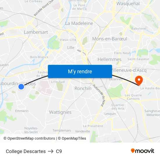 College Descartes to C9 map