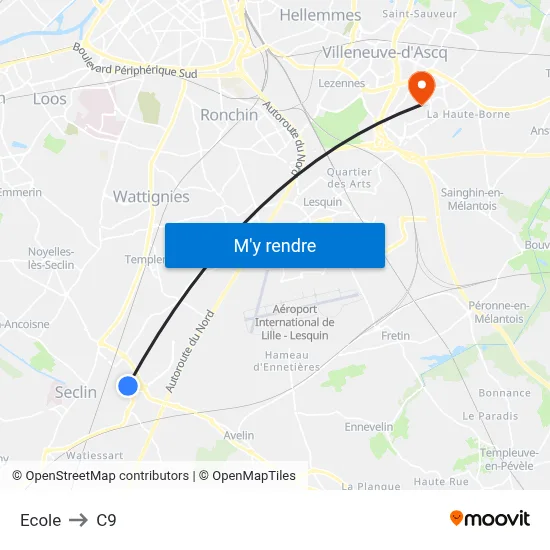 Ecole to C9 map
