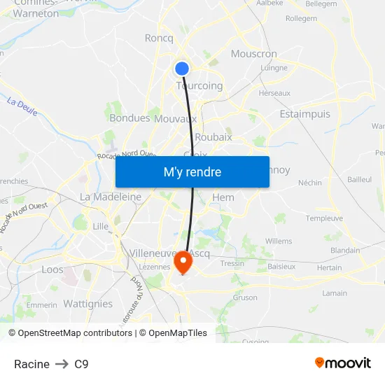 Racine to C9 map