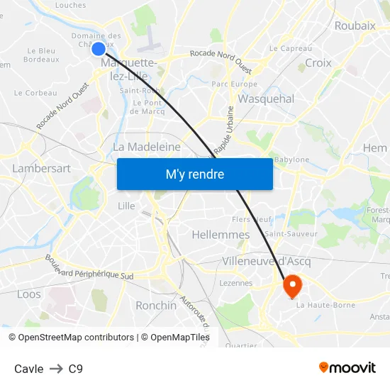 Cavle to C9 map