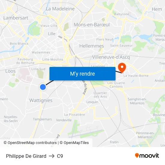 Philippe De Girard to C9 map