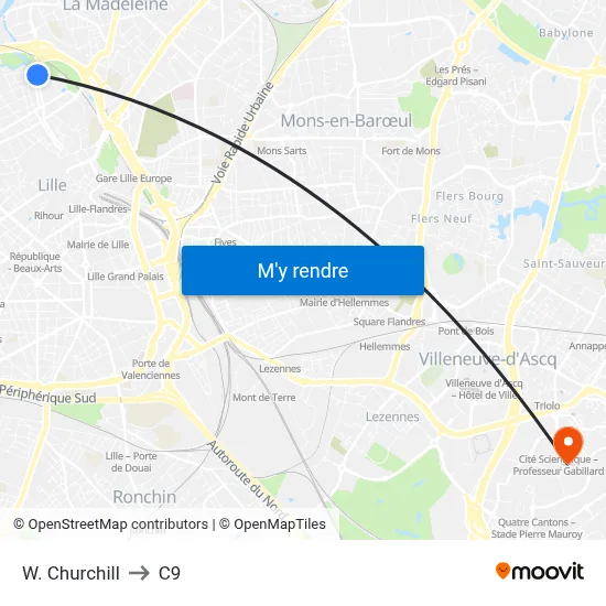 W. Churchill to C9 map