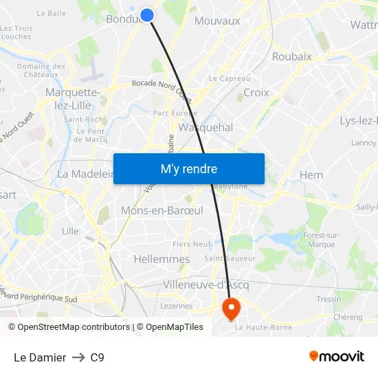 Le Damier to C9 map
