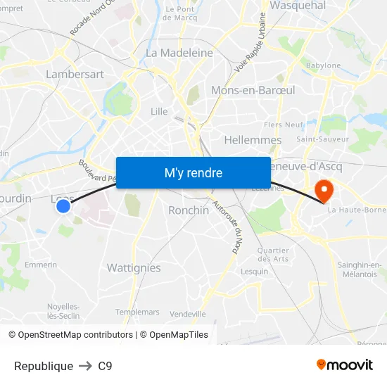 Republique to C9 map
