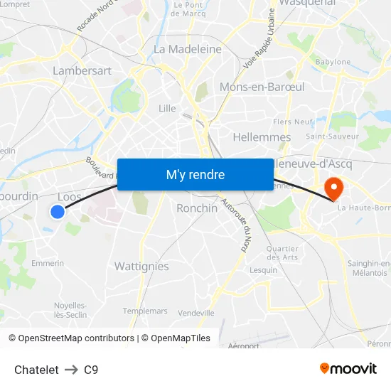 Chatelet to C9 map