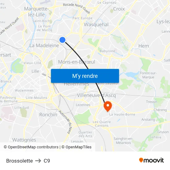 Brossolette to C9 map