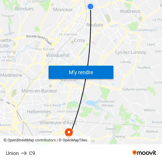 Union to C9 map