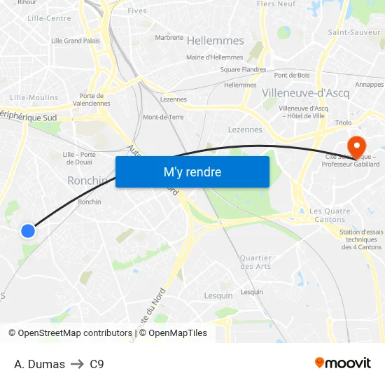 A. Dumas to C9 map