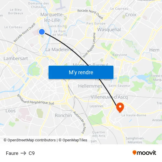 Faure to C9 map