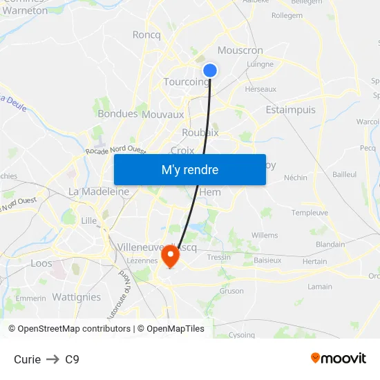 Curie to C9 map