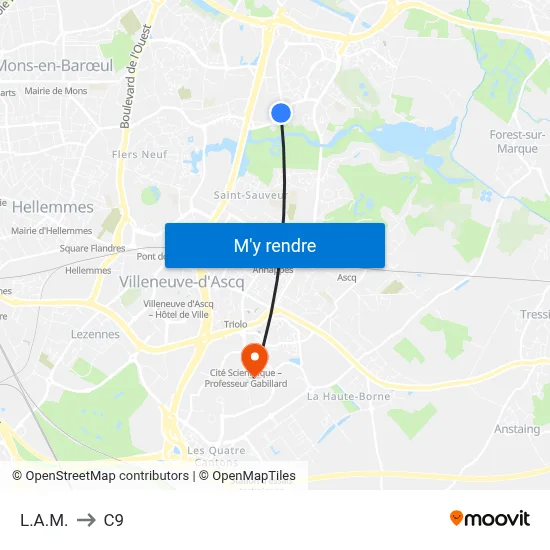 L.A.M. to C9 map