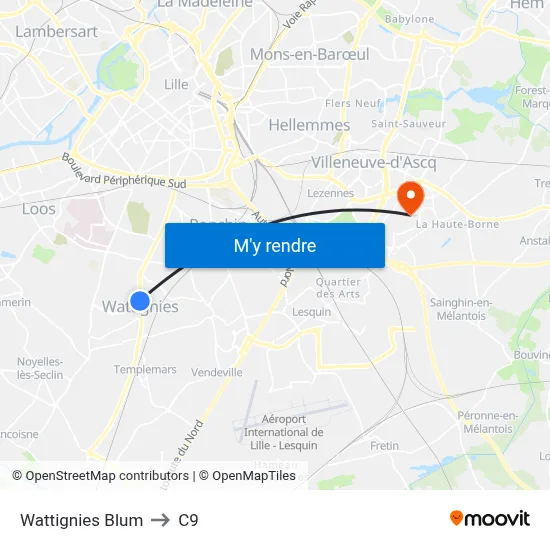 Wattignies Blum to C9 map