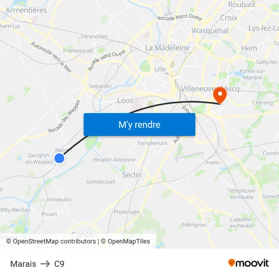 Marais to C9 map