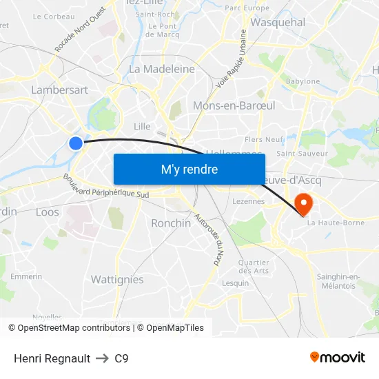 Henri Regnault to C9 map