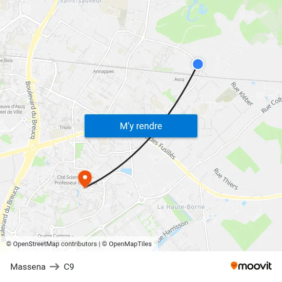 Massena to C9 map