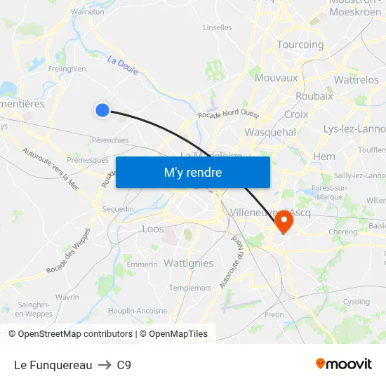Le Funquereau to C9 map