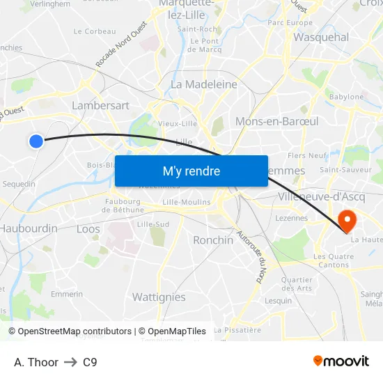 A. Thoor to C9 map