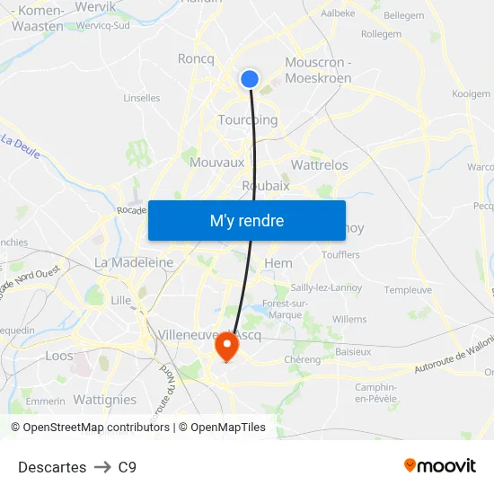 Descartes to C9 map