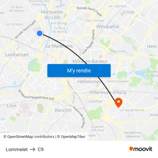 Lommelet to C9 map