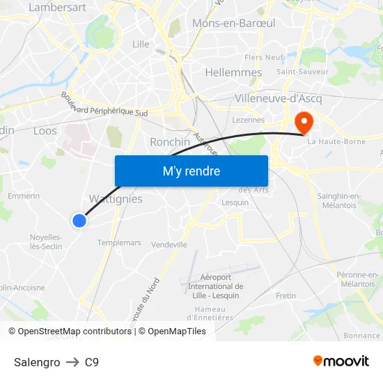 Salengro to C9 map