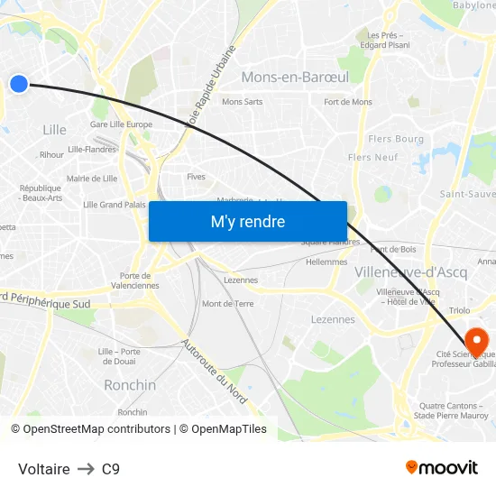 Voltaire to C9 map