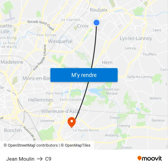 Jean Moulin to C9 map