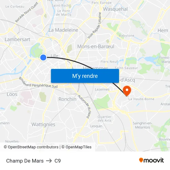 Champ De Mars to C9 map