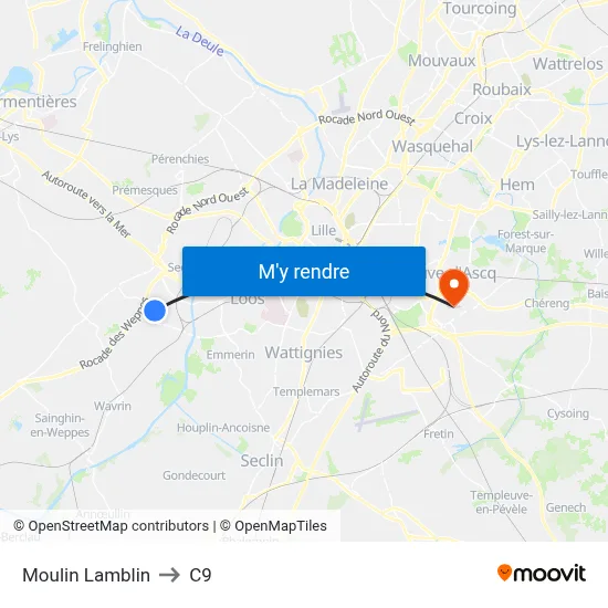 Moulin Lamblin to C9 map