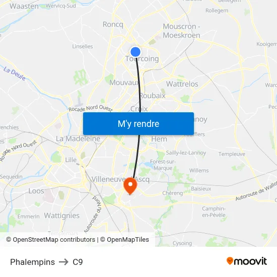 Phalempins to C9 map