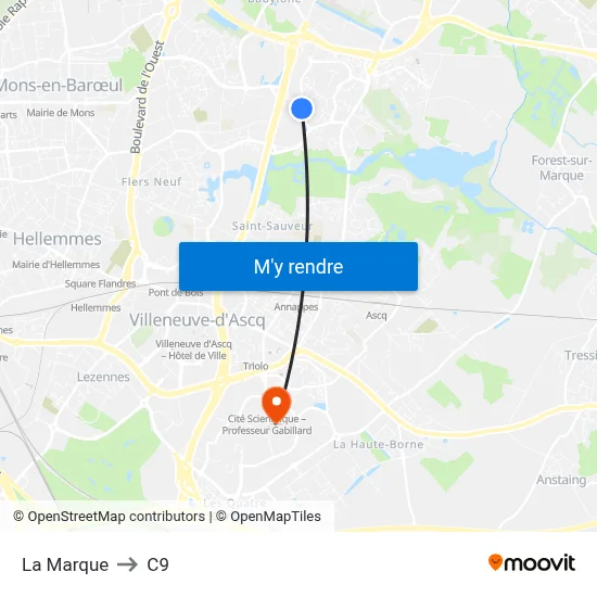 La Marque to C9 map
