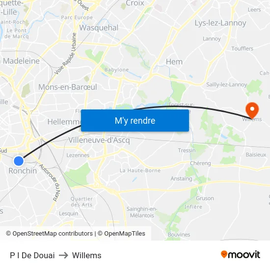 P I De Douai to Willems map