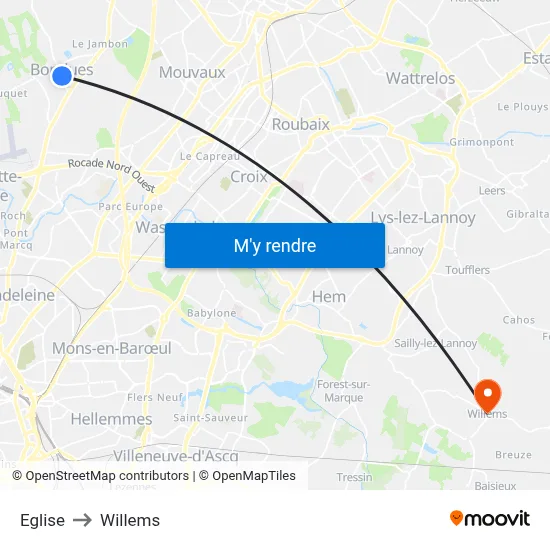 Eglise to Willems map