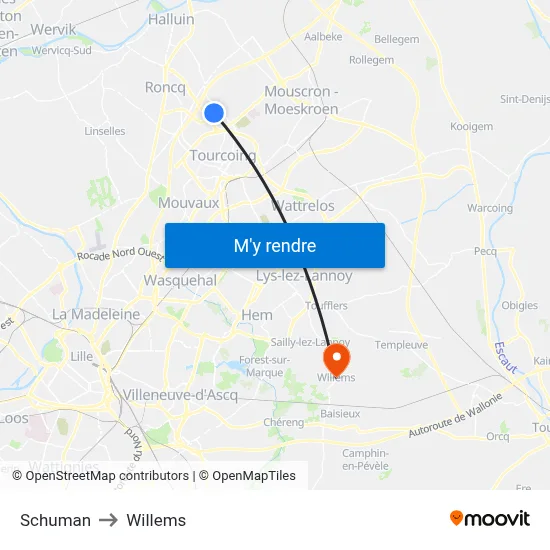 Schuman to Willems map