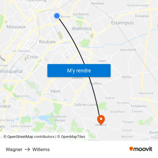 Wagner to Willems map