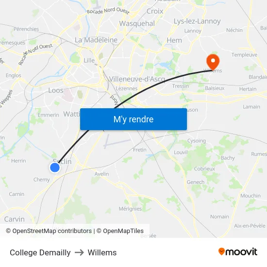 College Demailly to Willems map