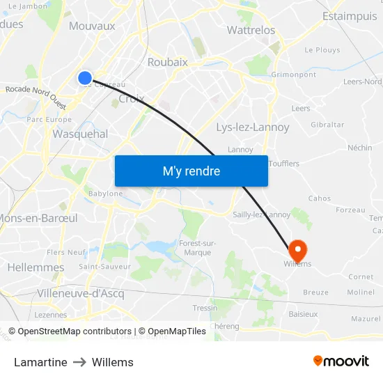 Lamartine to Willems map