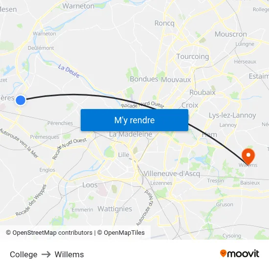 College to Willems map