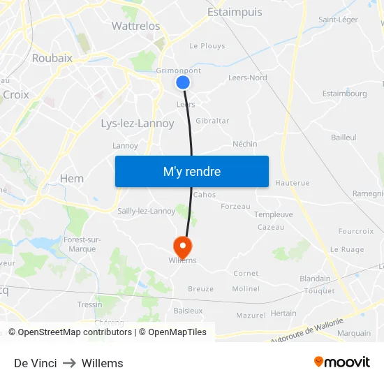 De Vinci to Willems map