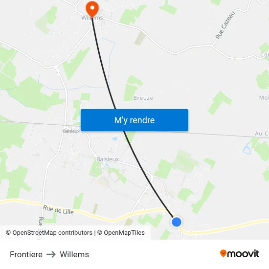 Frontiere to Willems map