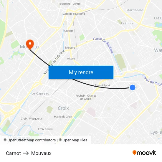 Carnot to Mouvaux map