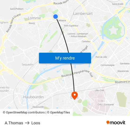 A.Thomas to Loos map