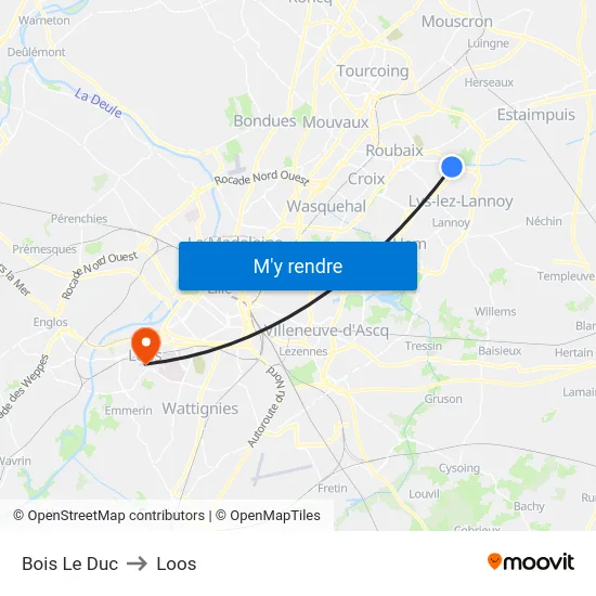 Bois Le Duc to Loos map