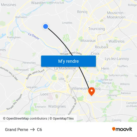 Grand Perne to C6 map