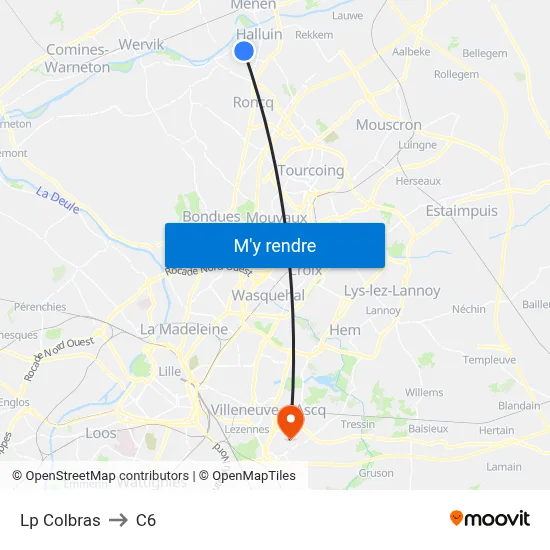 Lp Colbras to C6 map