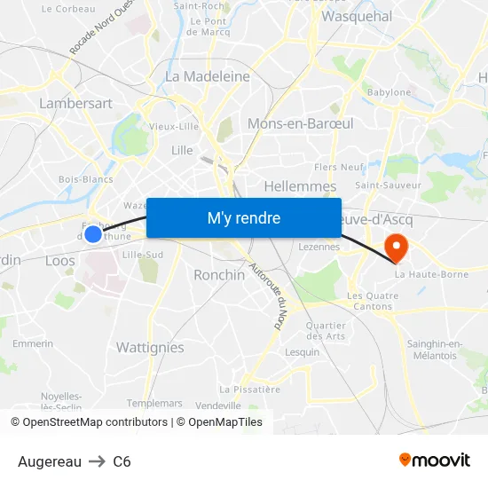 Augereau to C6 map