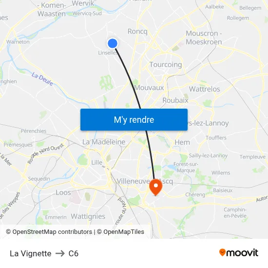 La Vignette to C6 map