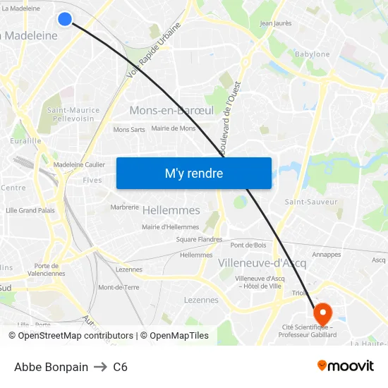 Abbe Bonpain to C6 map